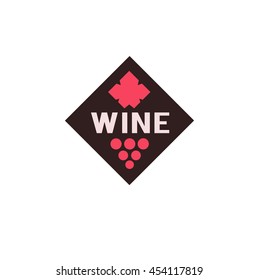Wine vector logo.Winery symbol.