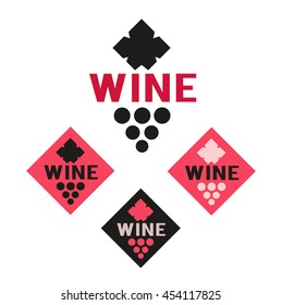 Wine vector logo.Winery symbol.