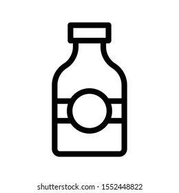 wine vector thin line icon