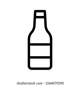 wine vector thin line icon 
