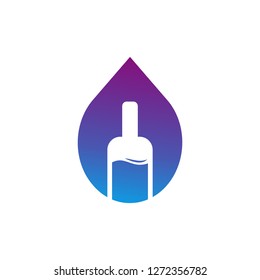 wine water logo design inspirations