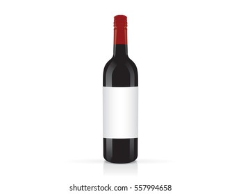 wine for your design and logo Mock Up Vector Template