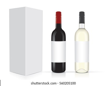 wine for your design and logo Mock Up Vector Template