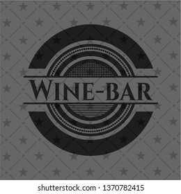 Wine-bar dark emblem