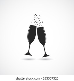 wineglass black icon