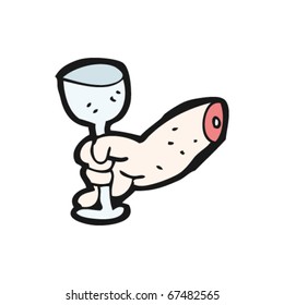 viñeta de wineglass