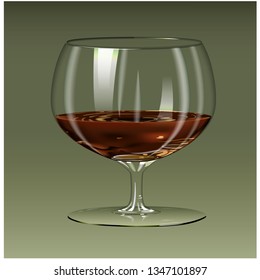 wineglass design poster label