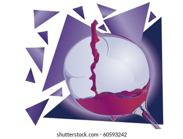 Wineglass with Effuse Wine