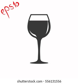Wineglass  grey icon.