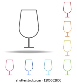a wineglass icon. Elements of kitchen in multi color style icons. Simple icon for websites, web design, mobile app, info graphics
