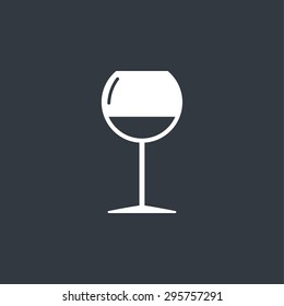 The wineglass icon. Goblet symbol