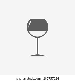 The wineglass icon. Goblet symbol