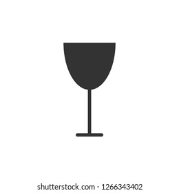Wineglass icon. Simple vector.