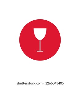Wineglass icon. Simple vector for web.