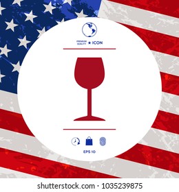 Wineglass icon symbol