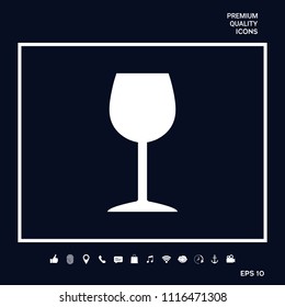 Wineglass icon symbol