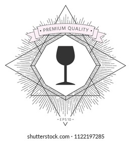 Wineglass icon symbol