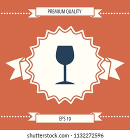 Wineglass icon symbol
