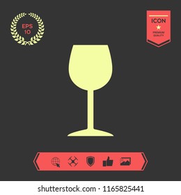 Wineglass icon symbol