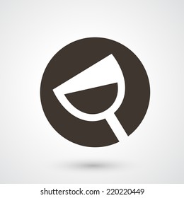 wineglass icon vector