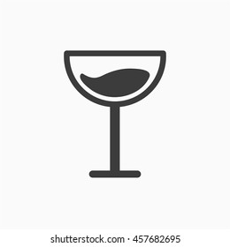 Wineglass  icon vector