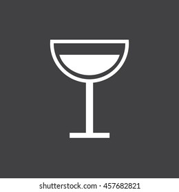 Wineglass  icon vector