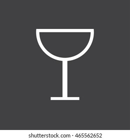Wineglass  icon vector