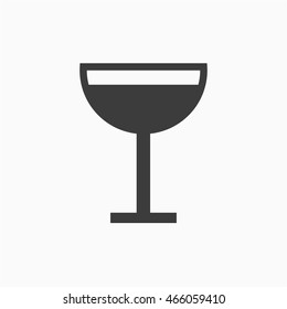 Wineglass  icon vector