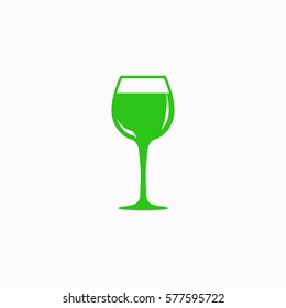 Wineglass   icon Vector design. Colored illustration.