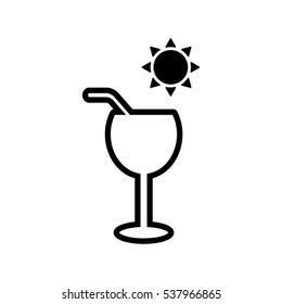 wineglass Icon Vector Illustration