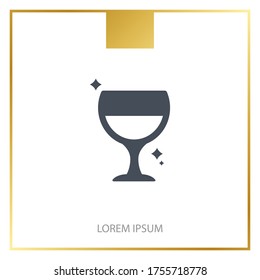 wineglass Icon. Vector illustration EPS 10.