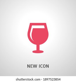 wineglass icon. Vector illustration EPS 10.