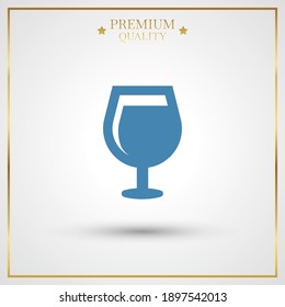 wineglass icon. Vector illustration EPS 10.