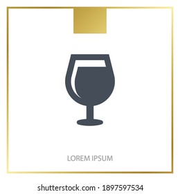 wineglass icon. Vector illustration EPS 10.
