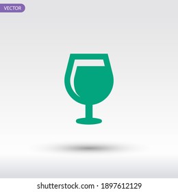 wineglass icon. Vector illustration EPS 10.