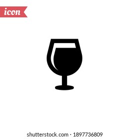 wineglass icon. Vector illustration EPS 10.