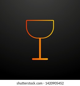 wineglass nolan icon. Elements of kitchen set. Simple icon for websites, web design, mobile app, info graphics