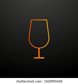 a wineglass nolan icon. Elements of kitchen set. Simple icon for websites, web design, mobile app, info graphics
