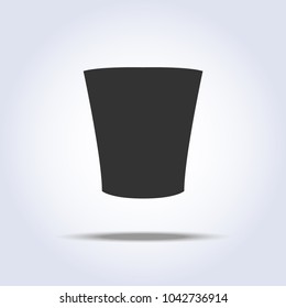 Wineglass object on white background