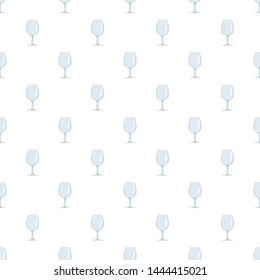 Wineglass pattern seamless vector repeat for any web design