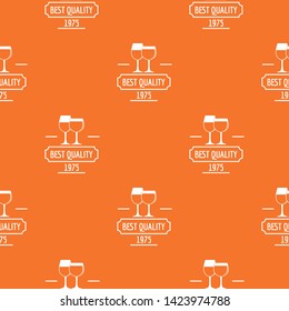 Wineglass pattern vector orange for any web design best