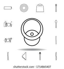 Wineglass, red icon. Set can be used for web, logo, mobile app, UI, UX on white background