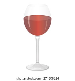 wineglass with red wine