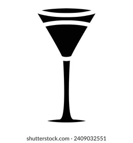 Wineglass with red wine. Illustration isolated on background. Graphic concept for your design