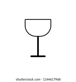wineglass simple line icon