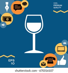 Wineglass symbol