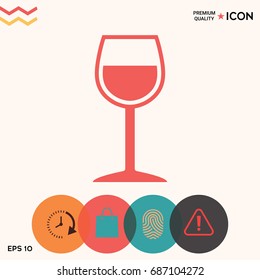 Wineglass symbol