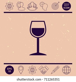 Wineglass symbol