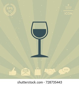 Wineglass symbol