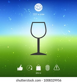 Wineglass symbol icon